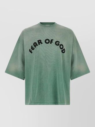Fear of God 26 logo crew neck oversized t shirt