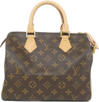 Louis Vuitton Brown Coated Canvas Boston Bag (Pre-Owned)