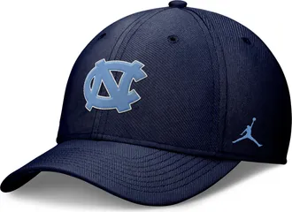 Nike Jordan Mens North Carolina Classic Jordan Brand Dri-FIT College Hat in Blue | JC3A41SNCN-RY6