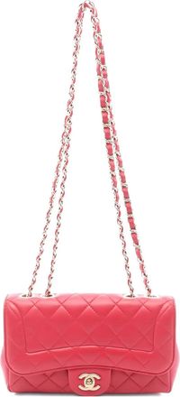 Chanel 2016-2017 chain quilted cross body bag - women - Lambskin - One Size - Pink