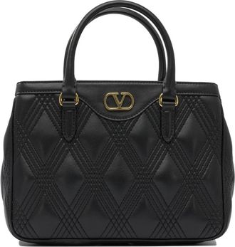 Valentino Garavani Quiltie 67 Schoudertas - Dames - Handtassen - Zwart - ONE Size - Leer - Tassen