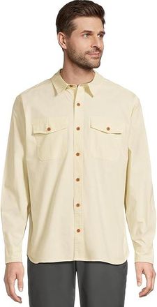 L.L.Bean Riverton Ripstop Shirt Long Sleeve Traditional Fit Mens Clothing Natural : 2XL, Chambray/Cotton/Spandex