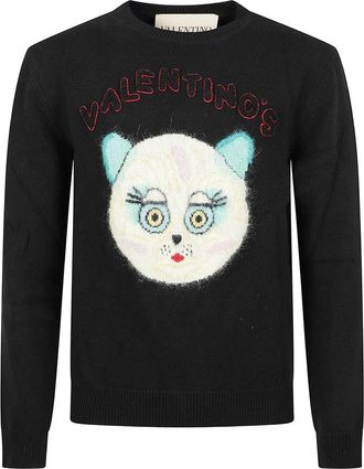 Valentino Chat De La Maison Patch Sweater