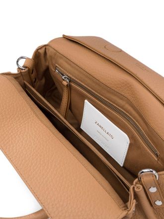 Zanellato Leather Top Handle Bag - Cognac