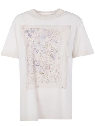 Golden Goose Journey WS T-Shirt Regular Gauze Cotton Jersey With Print