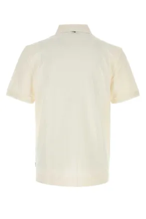 HUGO BOSS Piquet Cotton Polo Shirt - White