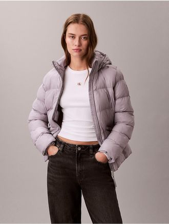 Calvin Klein Jeans Calvin Klein Womens Slim Puffer Jacket - Grey - S