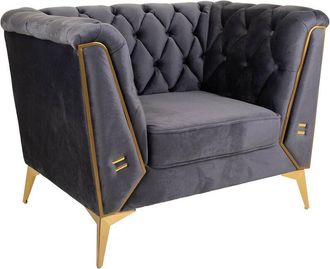 Wanderlust Deco Wanderlust Deco - Sill&oacute;n Tapizado Gris 104x72x75