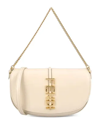 Fendi Fendigraphy wallet-on-chain - women - Polyester/Leather - One Size - Neutrals