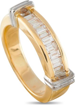 Luxury Bazaar 14K Yellow Gold 0.75ct Diamond Ring MF20-050626