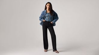 Levi's Ribcage Full Length Jeans - Womens - 23X30 - Black