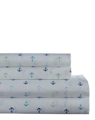 Elite Hotel Coastal Easy Care Print Sheet Set
