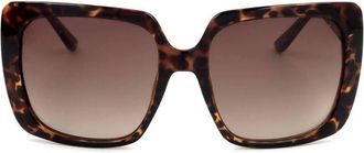 Guess Brown Gradient Square Ladies Sunglasses GF6142 52F 57