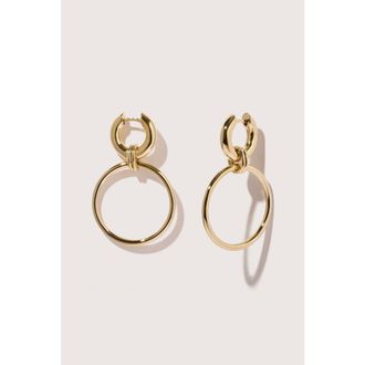 Otiumberg 14kt Gold Vermeil Laguna Hoop Earrings in Yellow Toned Gold at Nordstrom