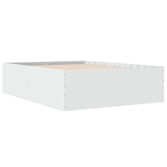 vidaXL Estructura De Cama Madera De Ingenier&iacute;a Blanca 140x200 Cm Vidaxl