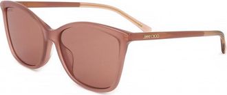Jimmy Choo London Womens BA G S 56 FWM Sunglasses - Brown - One Size