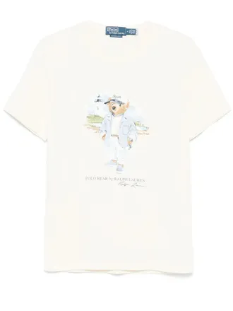 Polo Ralph Lauren Polo Bear jersey slim T-shirt - men - Cotton - M - Neutrals