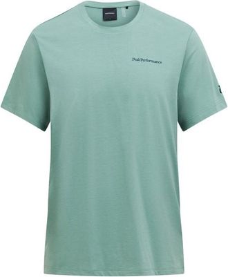 Peak Performance Explore Logo Tee T-Shirt f&uuml;r Herren | t&uuml;rkis