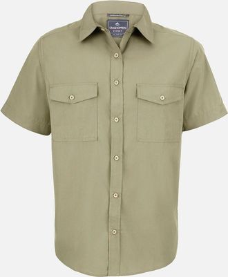 Craghoppers Mens Craghoppers Mens Expert Kiwi Short-Sleeved Shirt - Tan - Size: 38/Regular