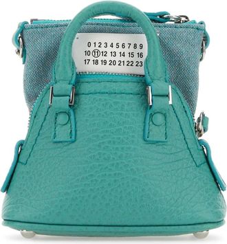 Maison Margiela 5AC Classique Baby Handtas - Dames - Handtassen - Groen - ONE Size - Leer - Tassen