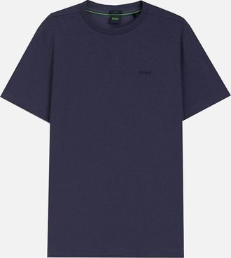 HUGO BOSS Mens Hugo Boss Mens Navy Regular Fit T-shirt. - Size: 42