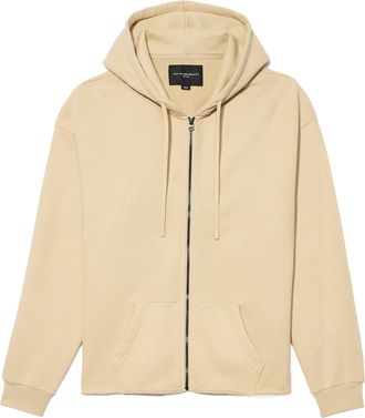 Cult of Individuality French Terry Zip Hooded Sweatshirt 620 Grams In Cream