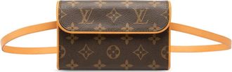 Louis Vuitton Brown Pvc Leather Pochette Sling Bag (Pre-Owned)