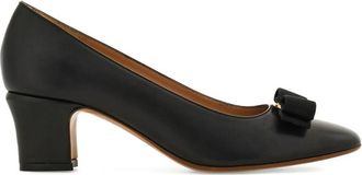 Ferragamo 50mm Vara Bow Block-heel Pumps