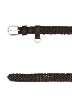 Prada Womens Brown Leather Belt Caffe Vitello Cinture Caffe