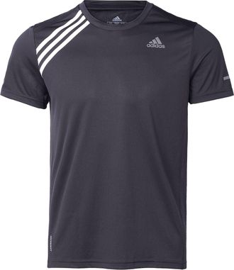 adidas Plaid RunningTrainingShort-sleeveTee Men Black ED9294