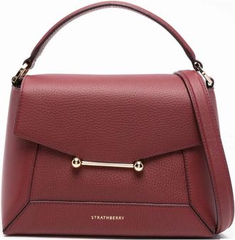 Strathberry Nano Mosaic Top-handle Bar-detail Tote Bag