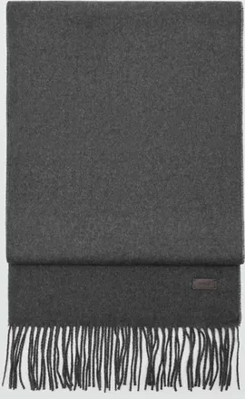 Mango Sciarpa tinta unita frange grigio - Uomo - Taglia unica - MANGO MAN