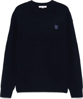 Maison Kitsuné Cardigan Comfort A Coste Con Patch Bold Fox Head-Uomo