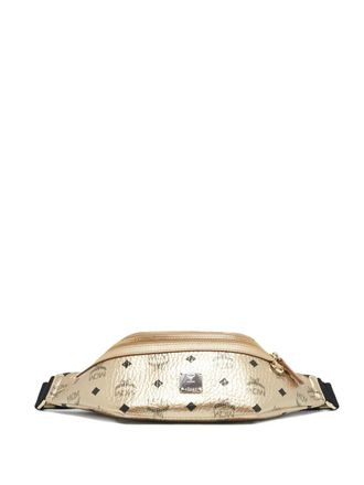 MCM monogram belt bag - women - Canvas - One Size - Gold