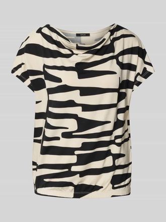 OPUS T-Shirt mit Wasserfall-Ausschnitt Modell Sapaya in Black, Gr&ouml;&szlig;e 36