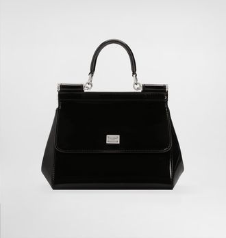 Dolce & Gabbana Kim Medium Sicily Handbag - Woman Handbags Black Leather Onesize