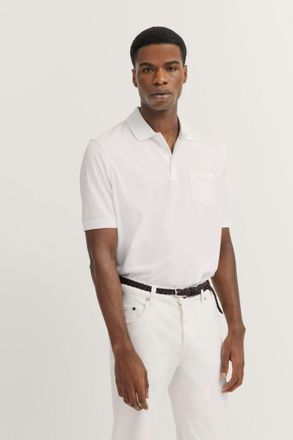 Bugatti Poloshirt BUGATTI, Herren, Gr. XXL, weiss (10, wei&szlig;), 50% Baumwolle, 50% Polyester, unifarben, regular fit, ohne Ausschnitt, B&uuml;ndchen, Shirts Poloshir