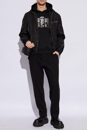 Versace Sweatshirt With Logo, Mens, Black