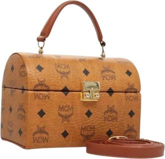 MCM Pre-owned Mini Bags, female, Brown, Size: ONE SIZE Pre-owned Mini Hand Bag