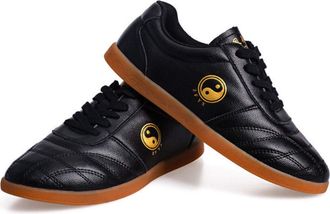 Generic Taekwondo Shoes, Adults Breathable Non-Slip Sport,Lightweight, for Boxing, Kung Fu, Karate and Taichi(Black,6.5 UK)