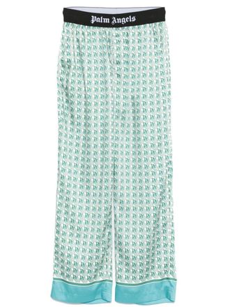 Palm Angels monogram-print trousers - Green