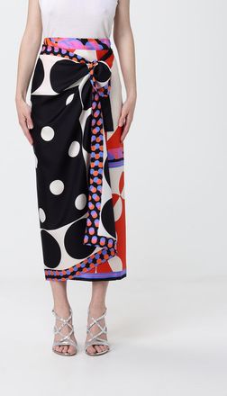 Dries Van Noten Gonna a pareo di seta stampata Dries Van Noten