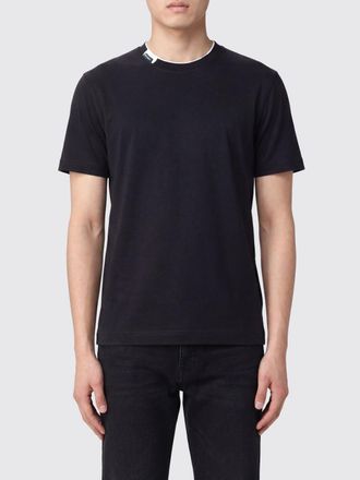 Dolce & Gabbana T-shirt in cotone con logo e profili a contrasto