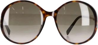 Givenchy Pre-owned Ronde Oversized Zonnebril - Dames - Vintage Accessoires - Bruin - ONE Size - Vintage