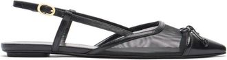 Stuart Weitzman Kitty Slingback - Dames - Ballerinas - Zwart - 36 EU - Schoenen