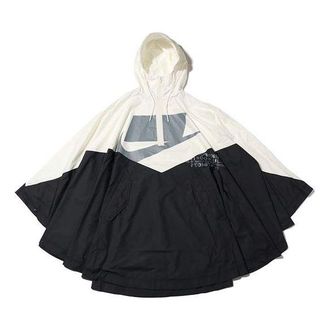 Nike Shield Sportswear Windrunner Poncho Jacket White Black CJ5059-133