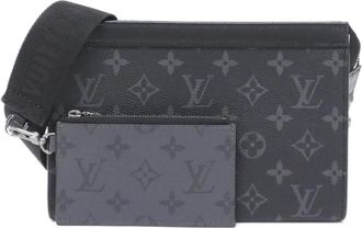 Louis Vuitton Monogram Eclipse Black Gris Coated Canvas Shoulder Bag (Pre-Owned)