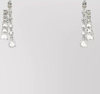 Swarovski embellished metal earrings