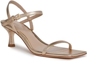 Paige Ella Ankle Strap Sandal in Light Gold at Nordstrom, Size 10.5