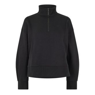Timberland Dames/Dames Fleece Sweatshirt met Kwartrits (Zwart)